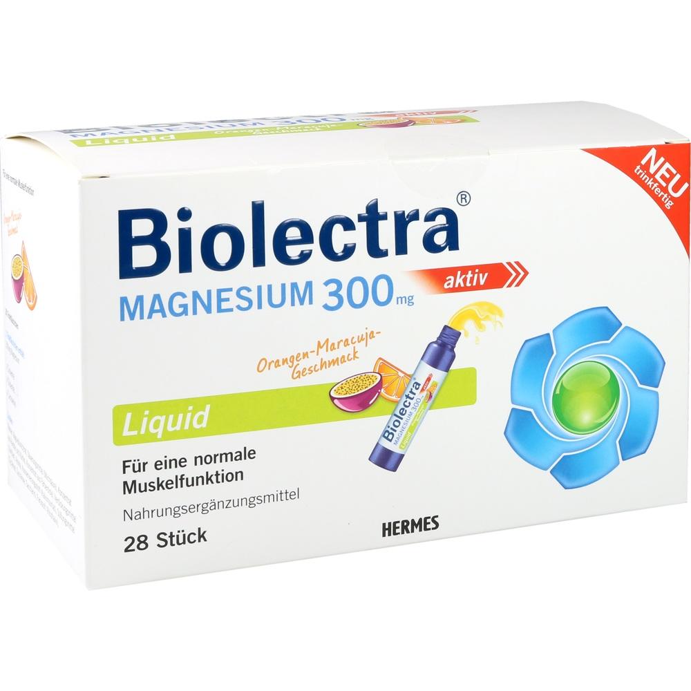 Biolectra MAGNESIUM 300mg Liquid Orange-Maracuja 28 St Liquidum