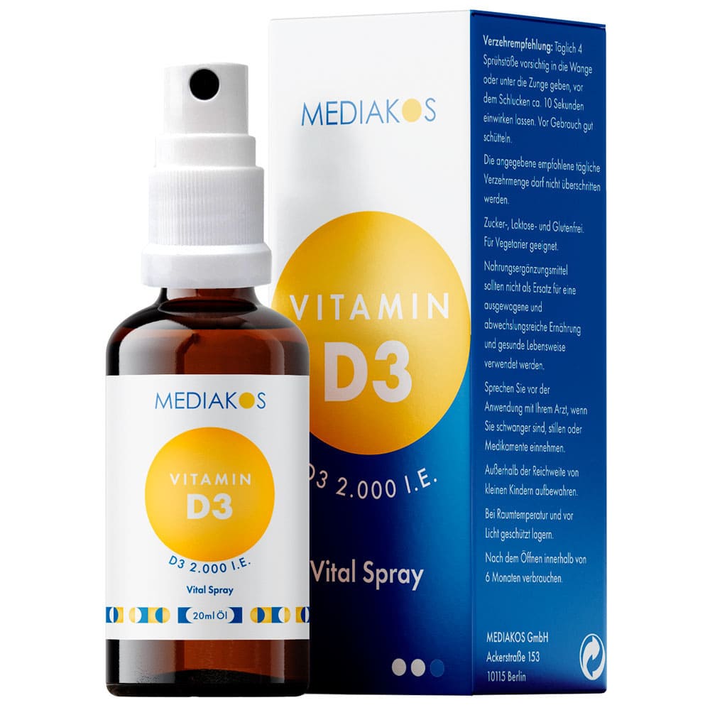 MEDIAKOS Vitamin D3 2000 IE  20 ml Spray