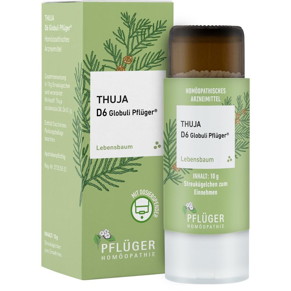 Thuja D6 Globuli Pflüger Dosierspender 10 g Globuli