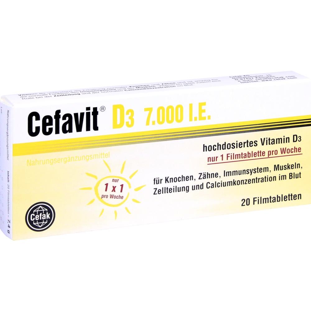Cefavit D3 7.000 I.E. Filmtabletten 20 St Filmtabletten