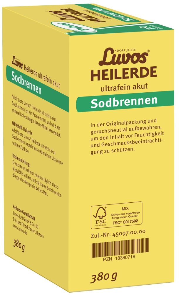 Luvos HEILERDE ultrafein akut Sodbrennen 380 g Pulver