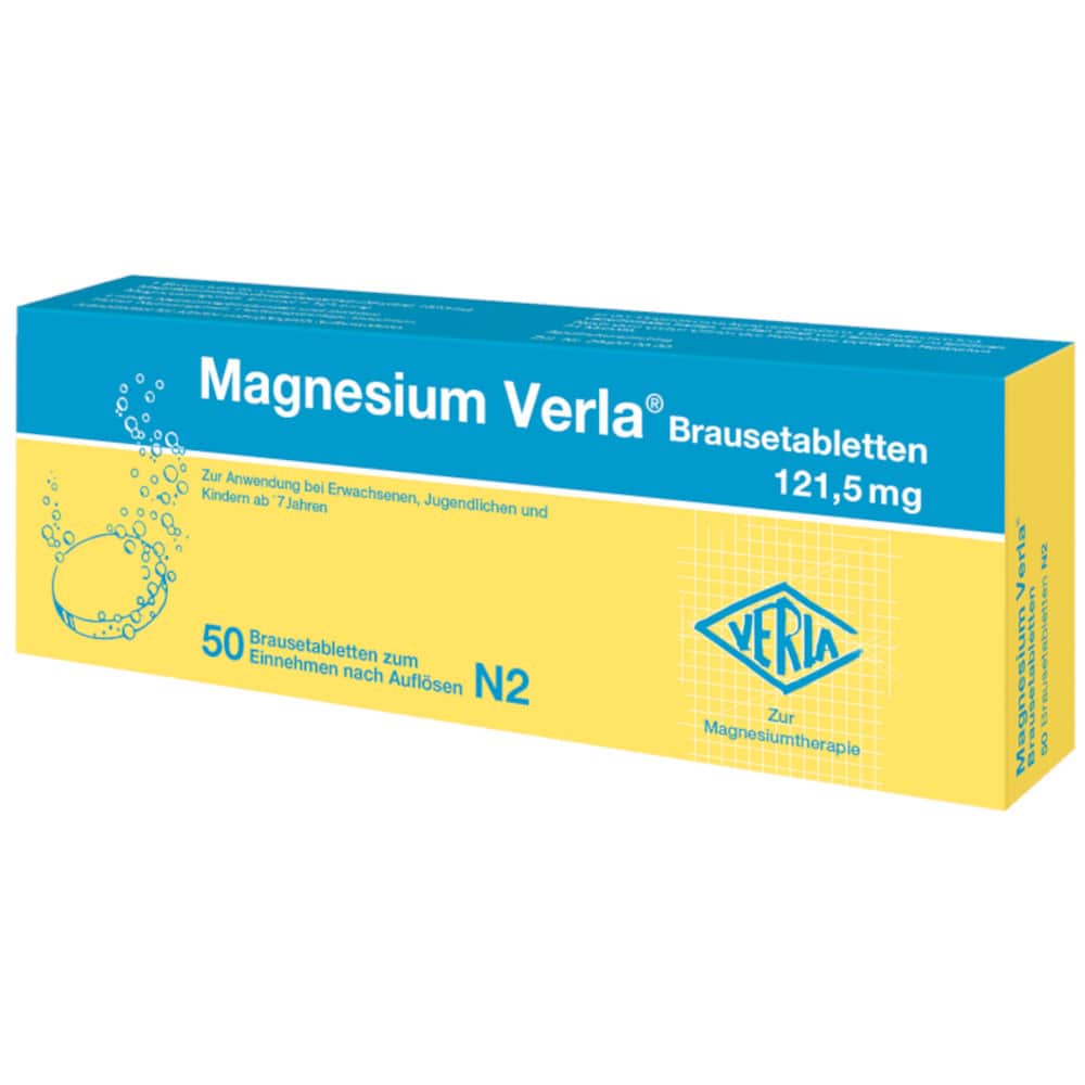 Magnesium Verla 121,5 mg 50 St Brausetabletten