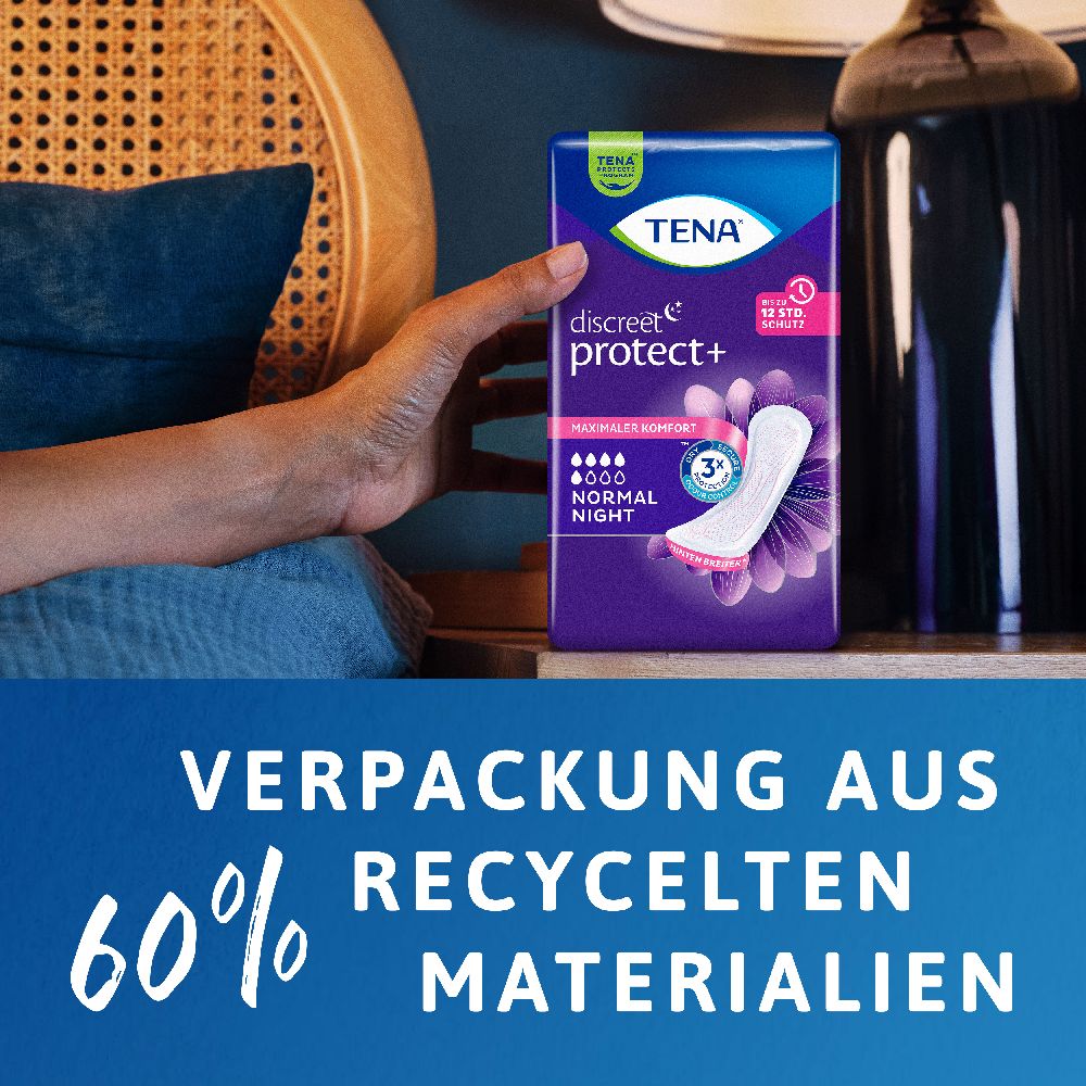 TENA Discreet Normal Night Inkontinenz Einlagen 20 St