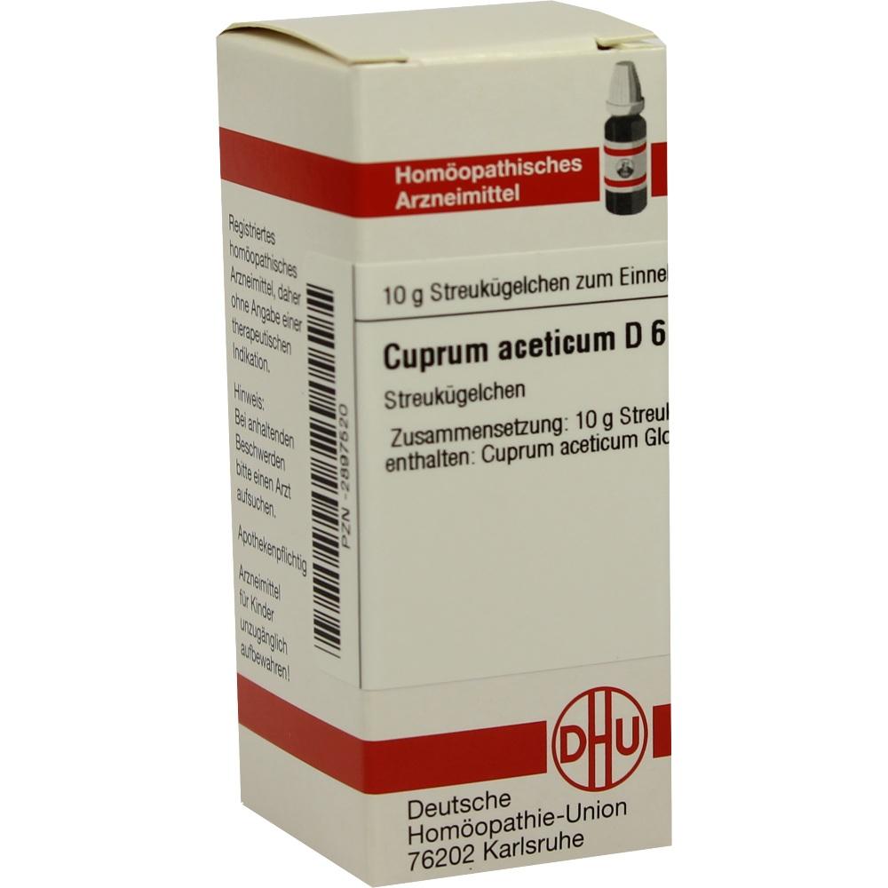 CUPRUM ACETICUM D 6 Globuli 10 g Globuli