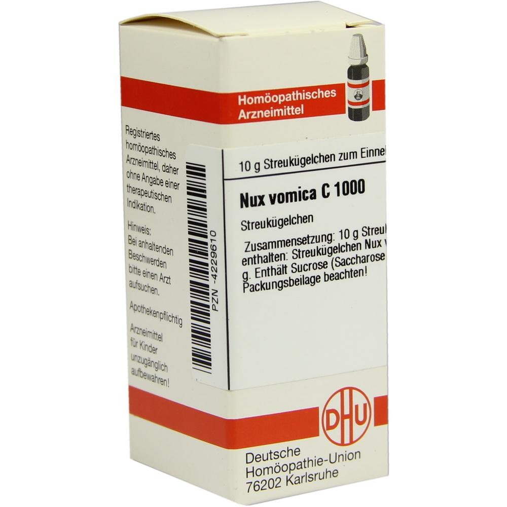 NUX VOMICA C 1000 Globuli 10 g Globuli