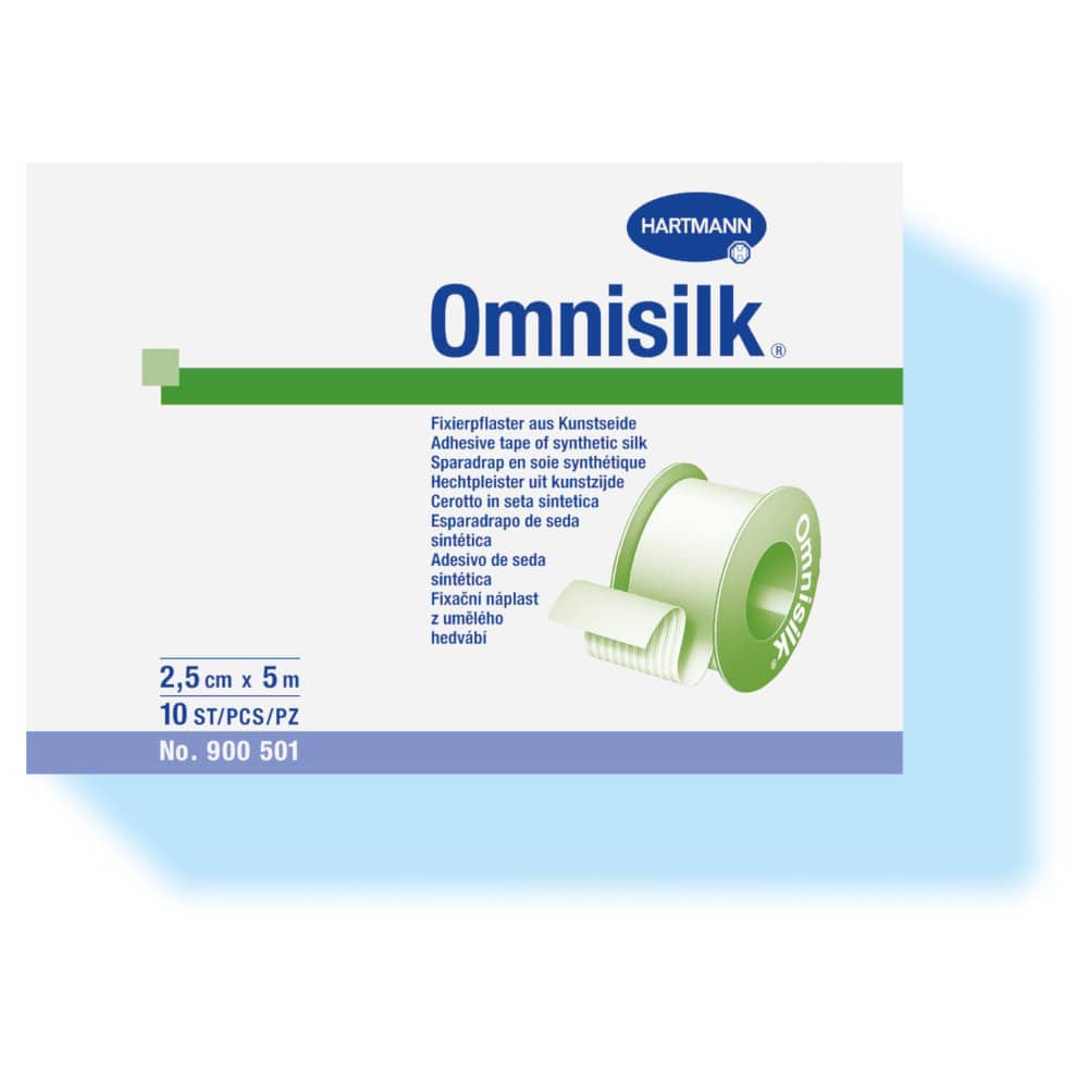 OMNISILK Fixierpflaster Kunstseide 2,5 cmx5 m 1 St Pflaster