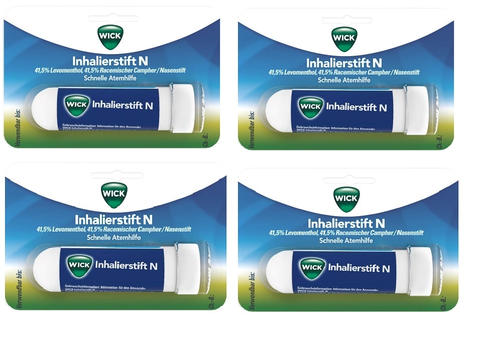Wick Inhalierstift 4er Set 4X1 St Stifte