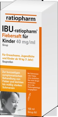 IBU-ratiopharm Fiebersaft für Kinder 40mg/ml 100 ml Saft