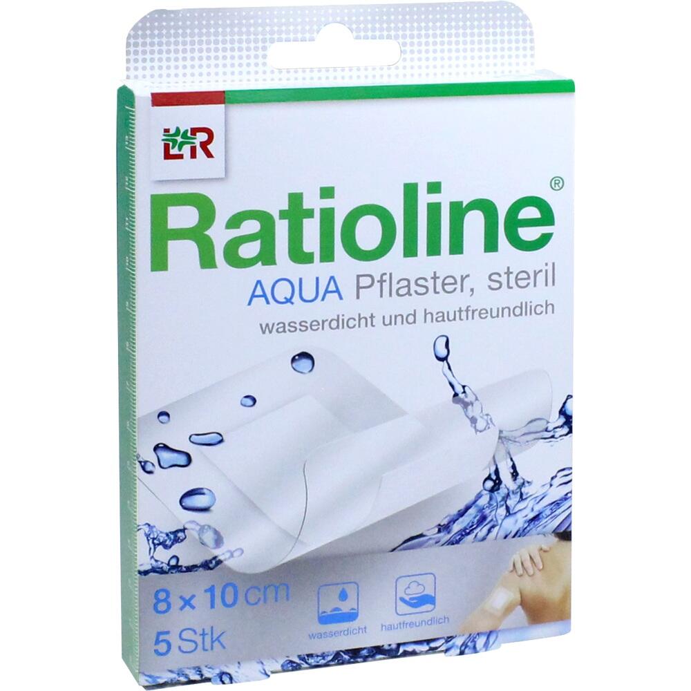 RATIOLINE aqua Duschpflaster Plus 8x10 cm steril 5 St Pflaster