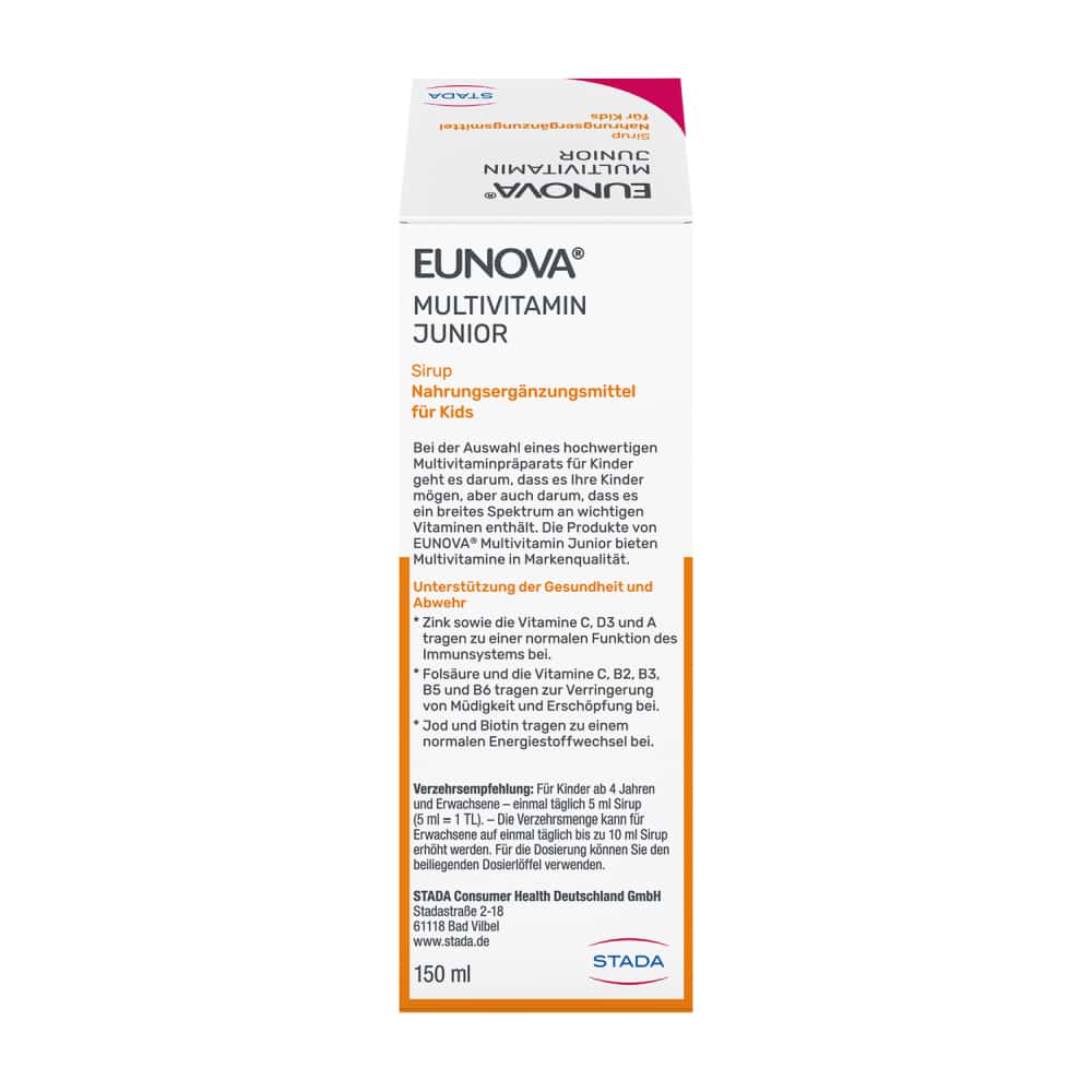 EUNOVA Junior MULTIVITAMINE FÜR KIDS 150 ml Sirup