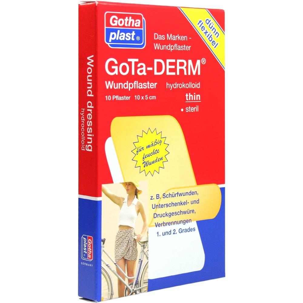 GOTA DERM Hydrokoll.Pfl.5x10 cm 10 St Pflaster