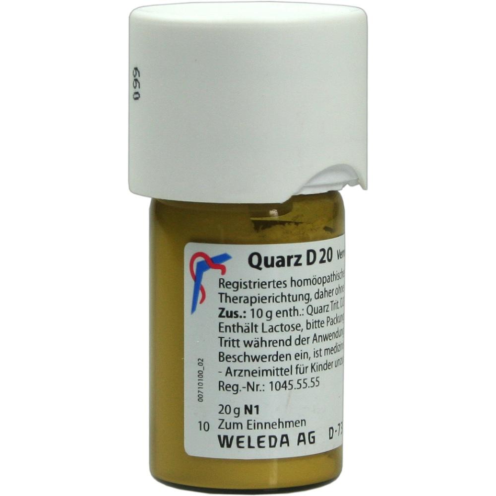 WELEDA QUARZ D 20 Trituration 20 g Trituration