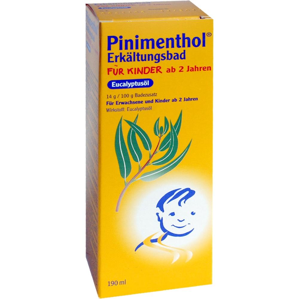 Pinimenthol Erkältungsbad für Kinder ab 2 Jahren - mit Eucalyptusöl 190 ml Bad