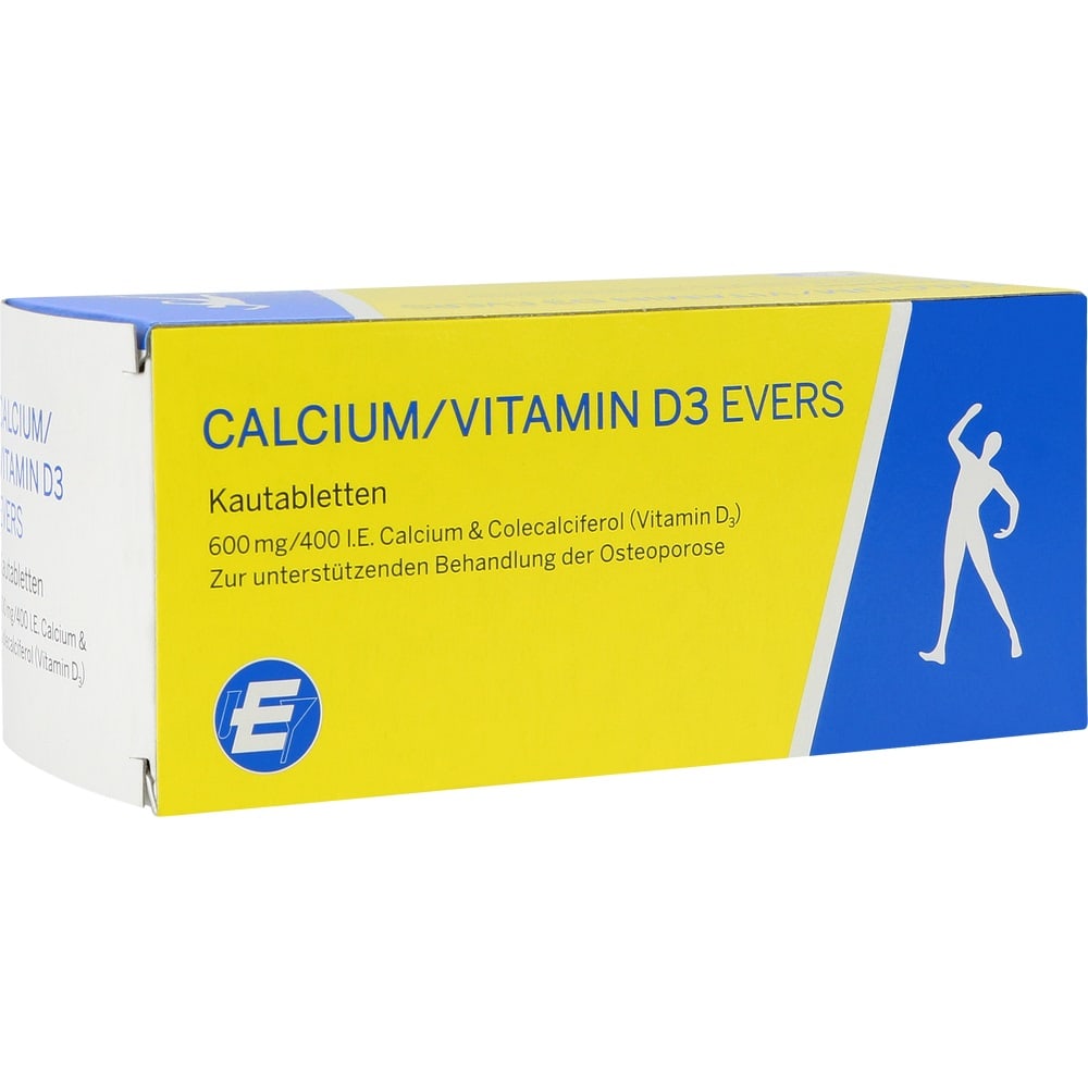 CALCIUM/VITAMIN D3 EVERS 100 St Kautabletten