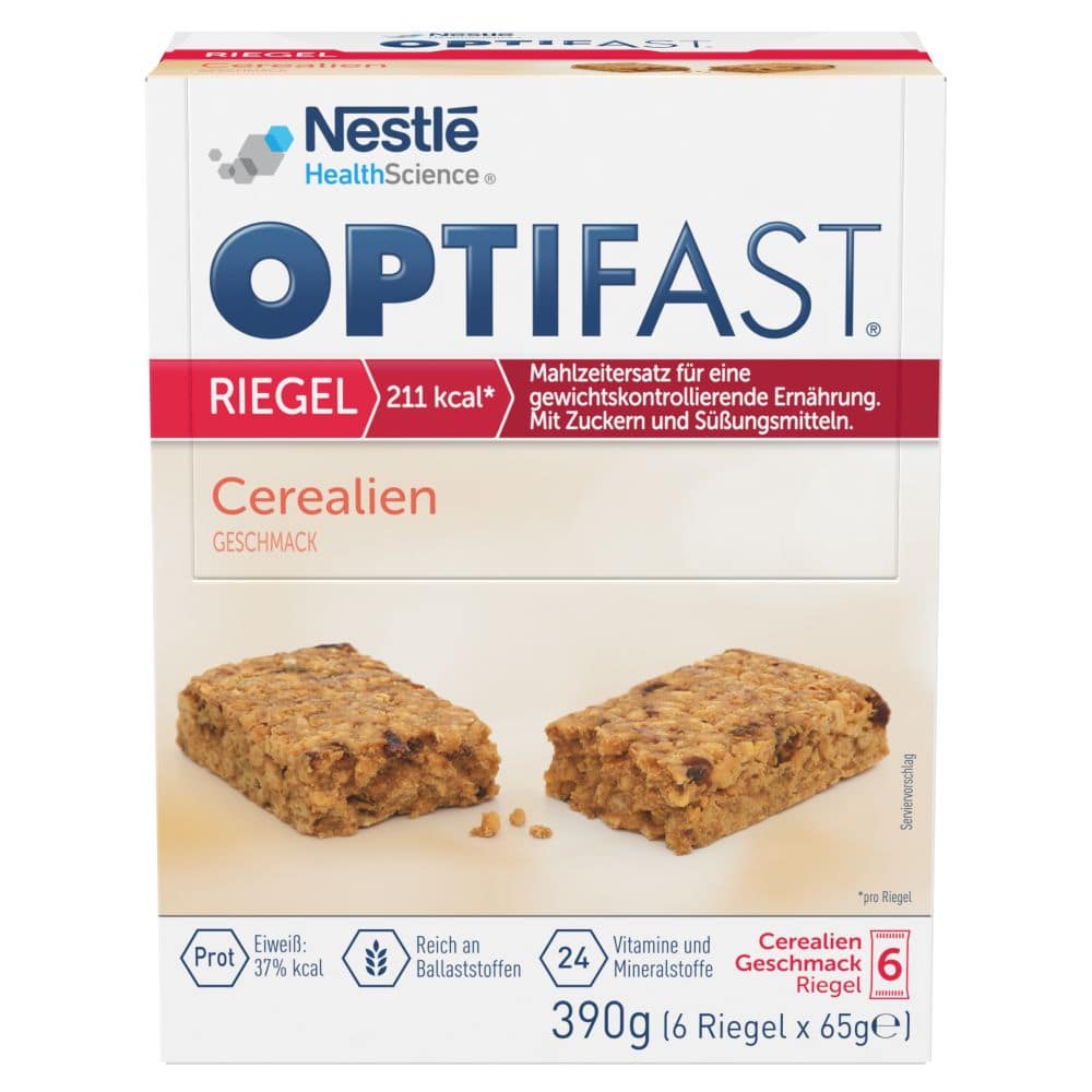 OPTIFAST RIEGEL Cerealien GESCHMACK 6X65 g