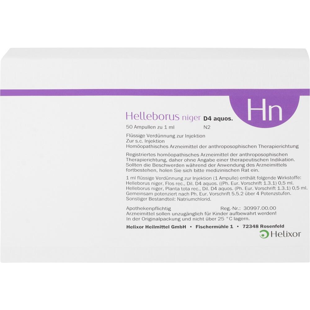 HELLEBORUS NIGER D 4 aquos.Ampullen 50 St Ampullen
