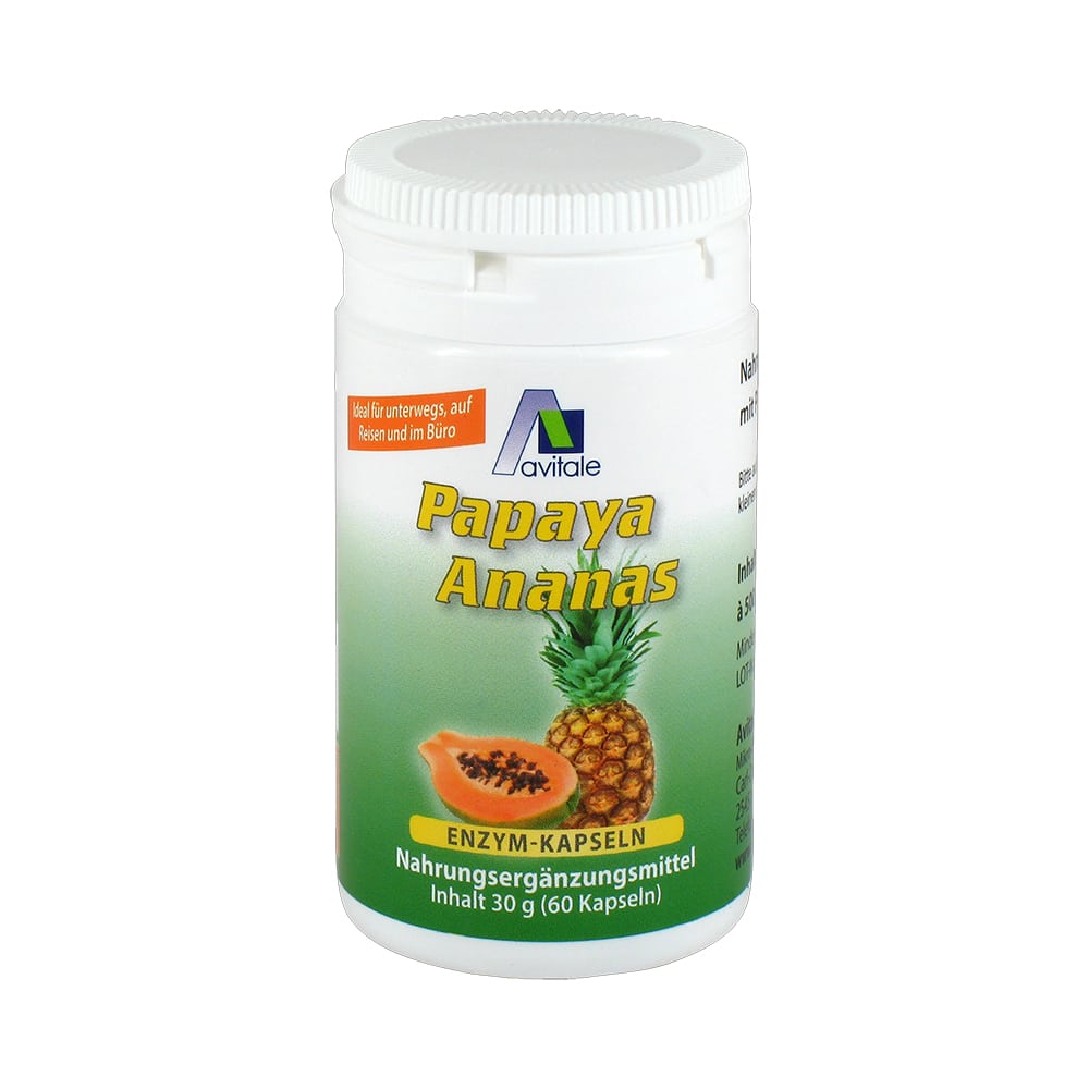 Avitale PAPAYA ANANAS Enzym Kapseln 60 St Kapseln