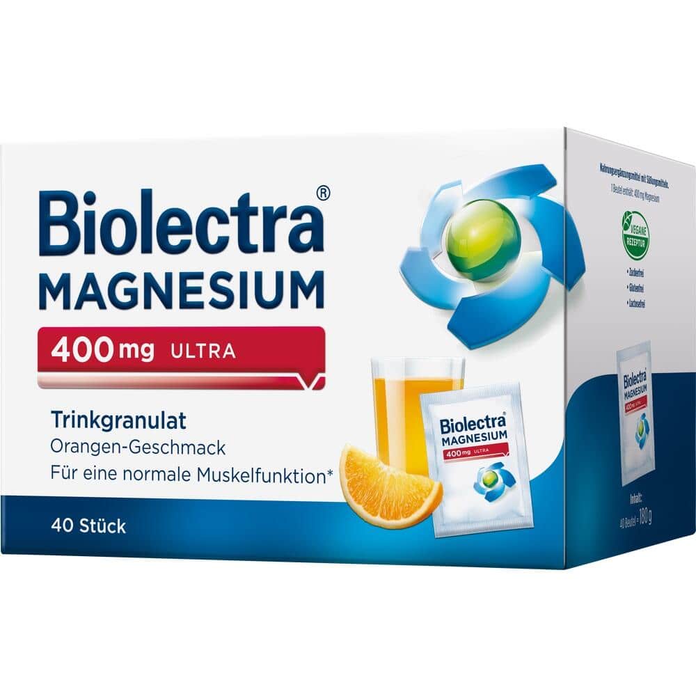 Biolectra MAGNESIUM 400mg ULTRA Orange 40 St Granulat