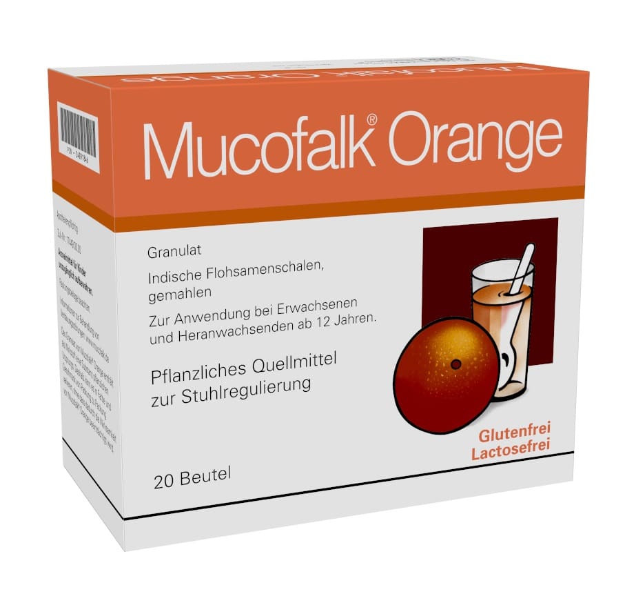 Mucofalk Orange Beutel 20 St Granulat zur Herstellung einer Suspension zum Einnehmen