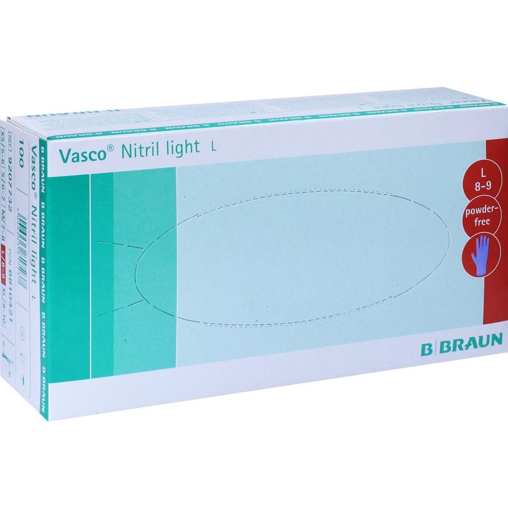 VASCO Nitril light Untersuchungshandschuhe Größe L 100 St Handschuhe