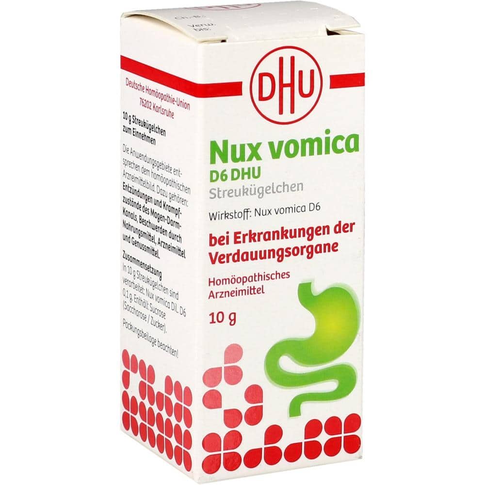 Nux Vomica D6 DHU  Streukügelchen 10 g Globuli