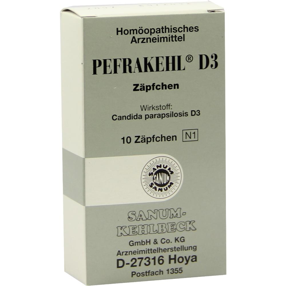 PEFRAKEHL Suppos. D 3 10 St Suppositorien