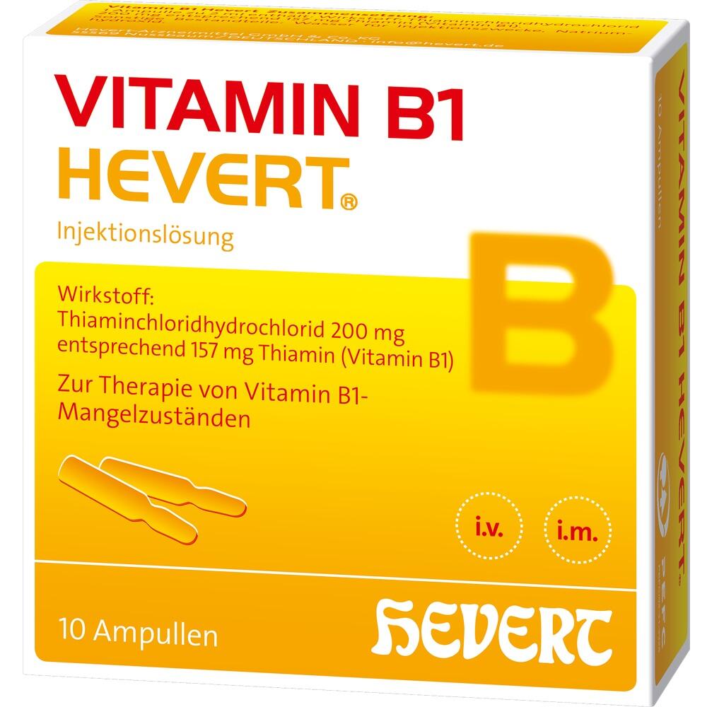 VITAMIN B1 HEVERT 10 St Ampullen