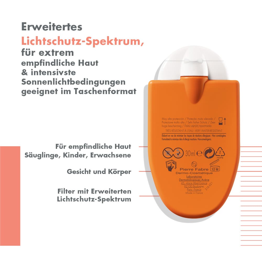 Avène REFLEXE SOLAIRE SPF 50+ + 3 € sparen* 30 ml Emulsion