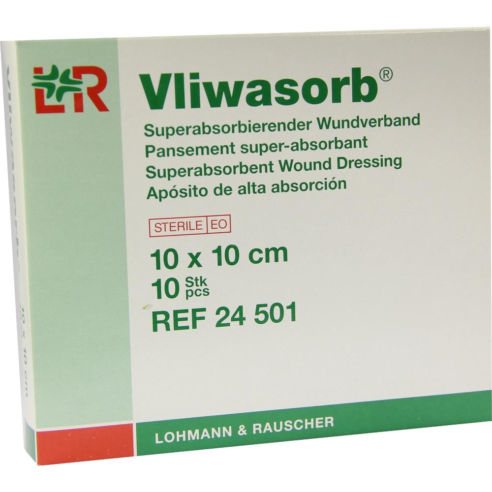 VLIWASORB superabsorb.Saugkomp.10x10 cm steril 10 St Verband