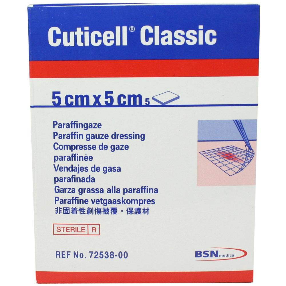 CUTICELL Classic Wundgaze 5x5 cm 5 St Wundgaze