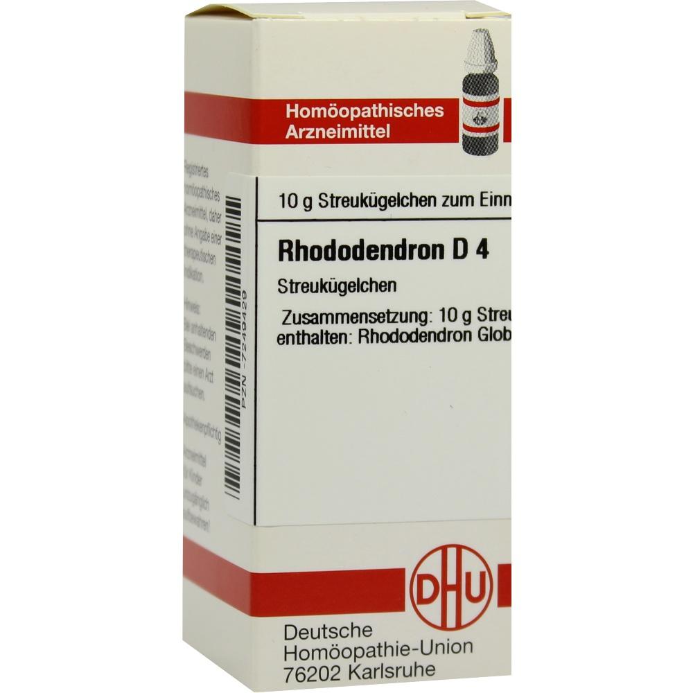 RHODODENDRON D 4 Globuli 10 g Globuli