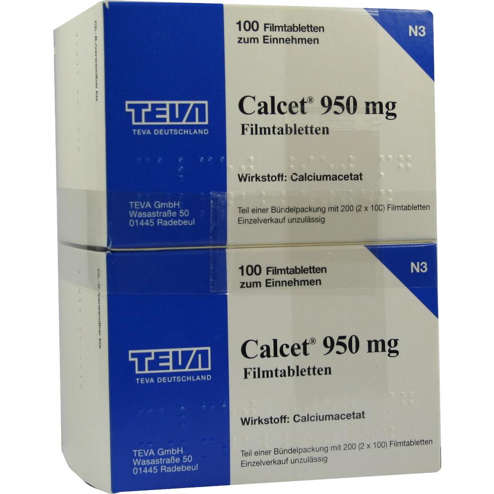 CALCET 950 mg Filmtabletten 200 St Filmtabletten