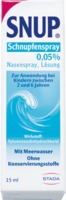 Snup Schnupfenspray 0,05% 15 ml Nasenspray