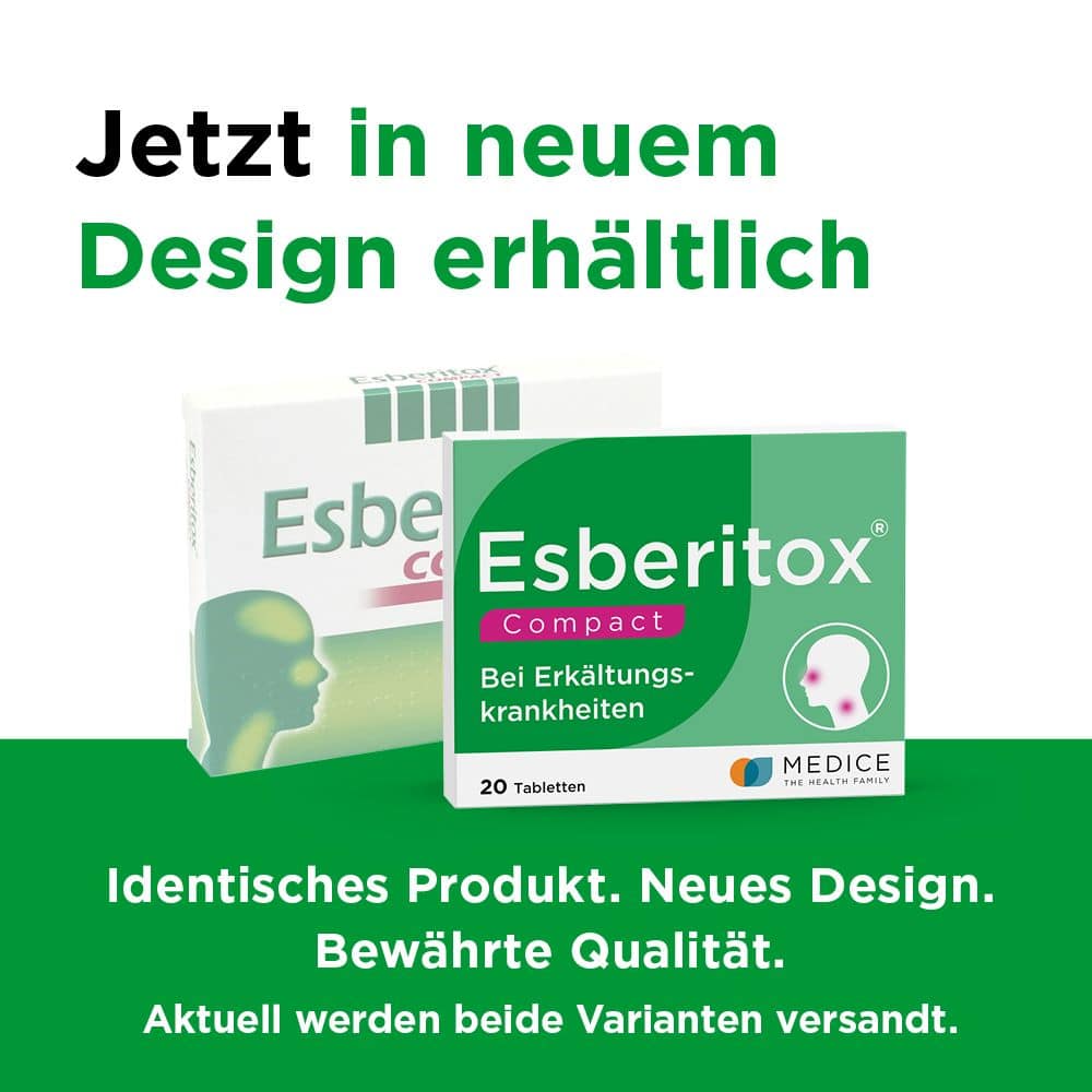 Esberitox COMPACT Tabletten bei Erkältungskrankheiten 20 St Tabletten