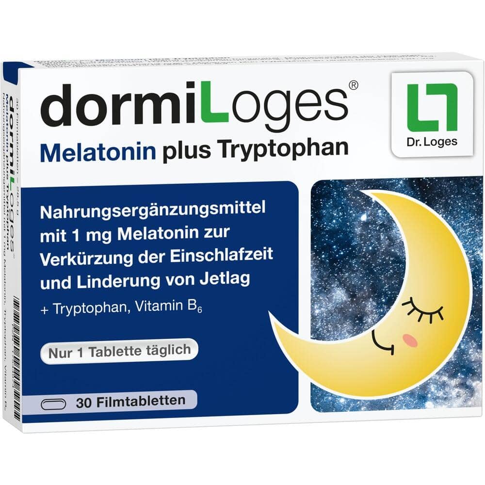 dormiLoges Melatonin plus Tryptophan 30 St Filmtabletten