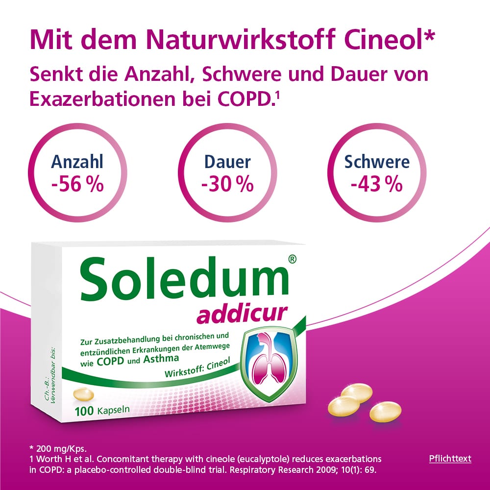 Soledum addicur 200 mg 100 St Magensaftresistente Weichkapseln