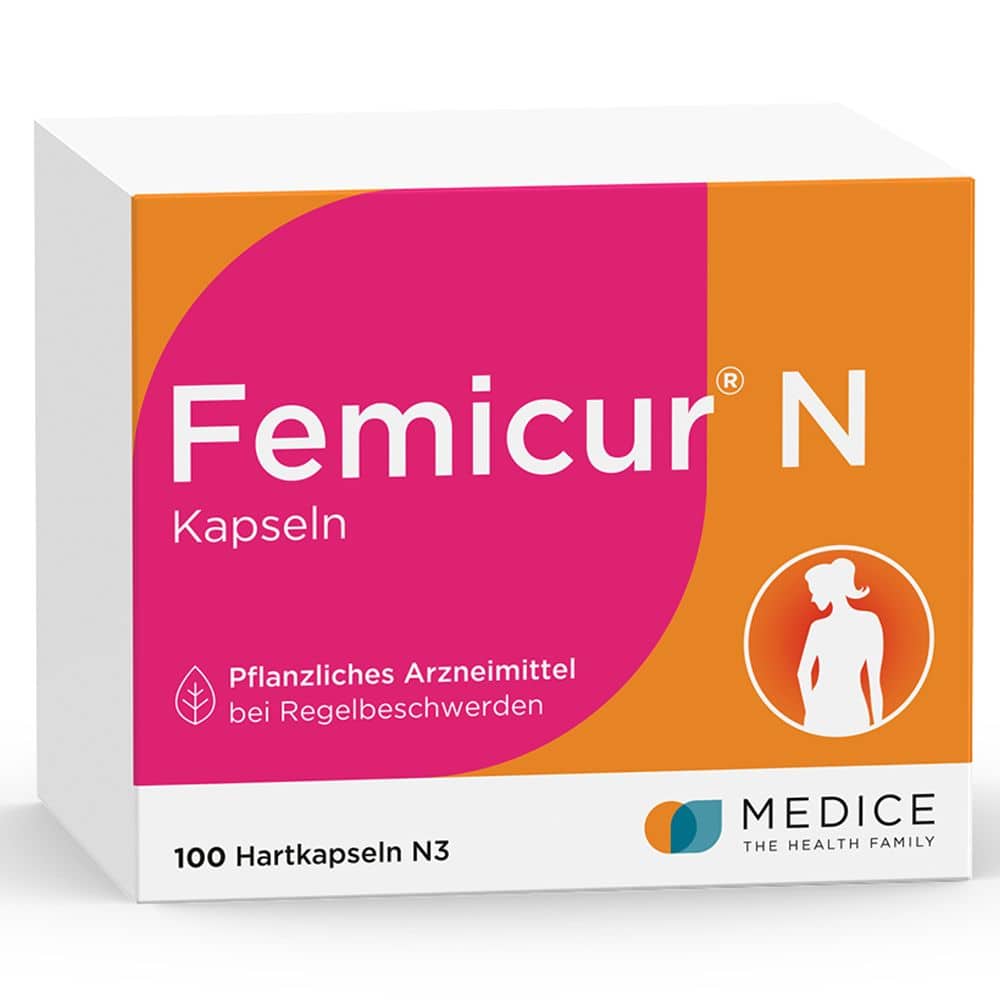 Femicur N Kapseln bei Regelbeschwerden 100 St Hartkapseln