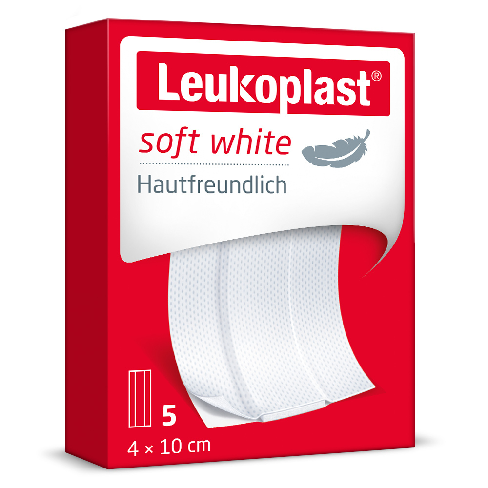 Leukoplast Soft 4 cm x 10cm 5 St Pflaster