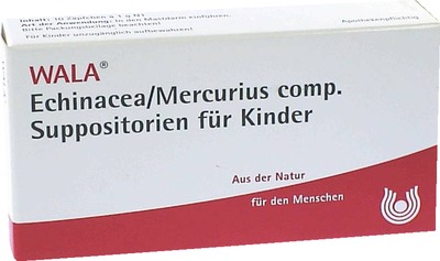 Echinacea/Mercurius comp. Kindersuppositorien 10X1 g Kinder-Suppositorien