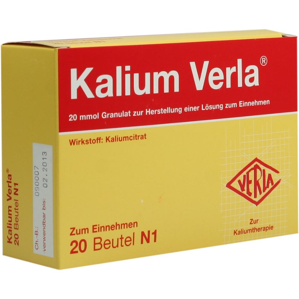 KALIUM VERLA Granulat Btl. 20 St Granulat