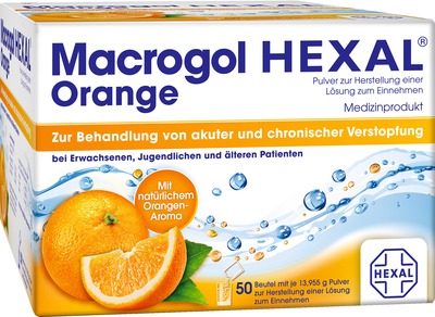 Macrogol HEXAL Orange 50 St Beutel