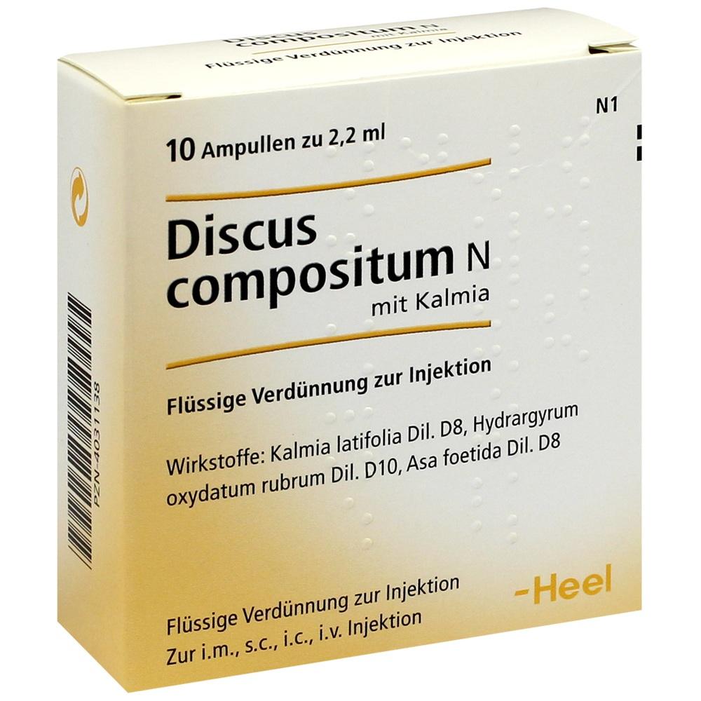 DISCUS compositum N mit Kalmia Ampullen 10 St Ampullen