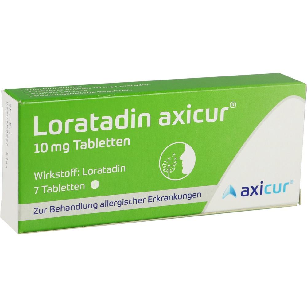 Loratadin axicur 10 mg Tabletten 7 St Tabletten