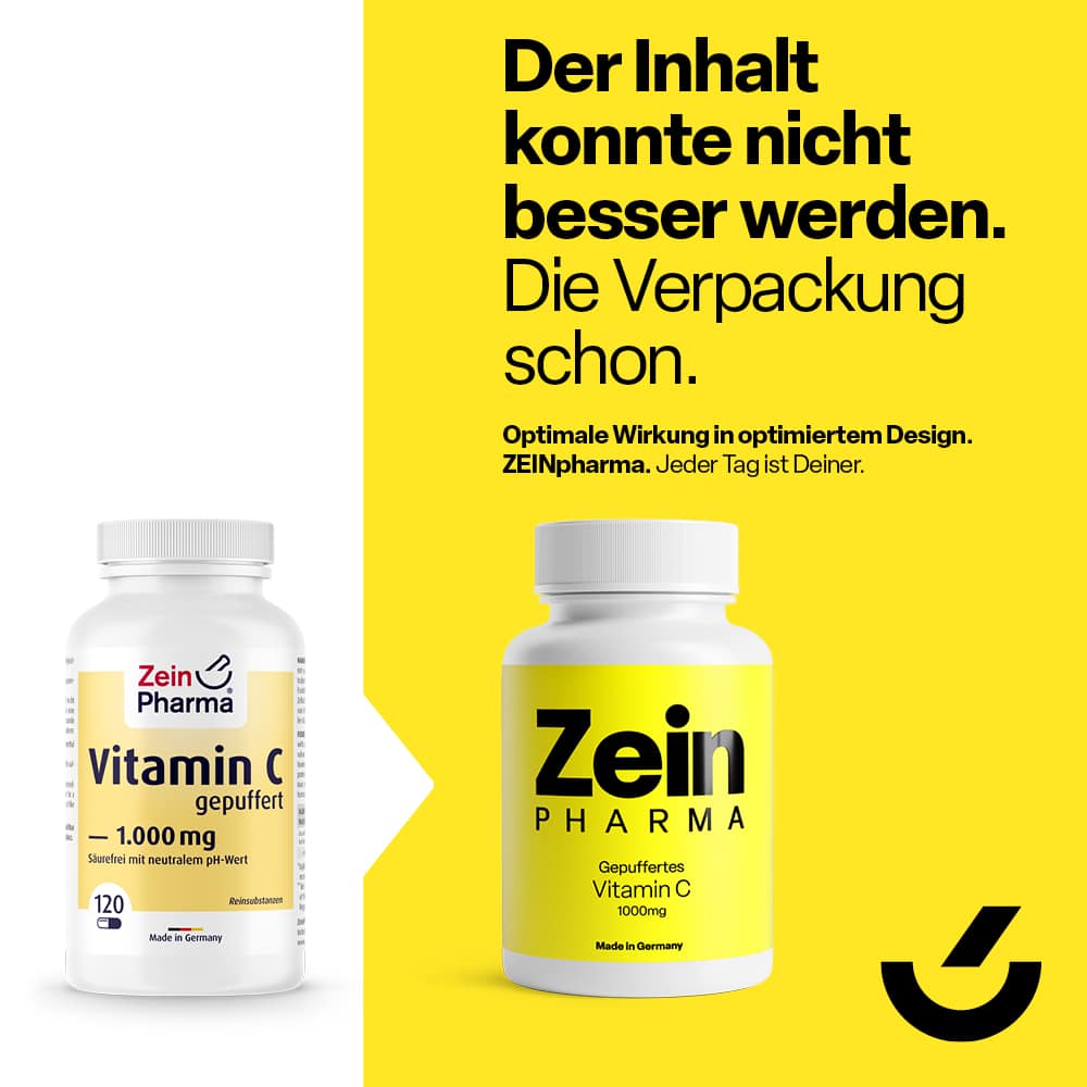 Zein Pharma Vitamin C Kapseln 1000mg gepuffert 120 St Kapseln