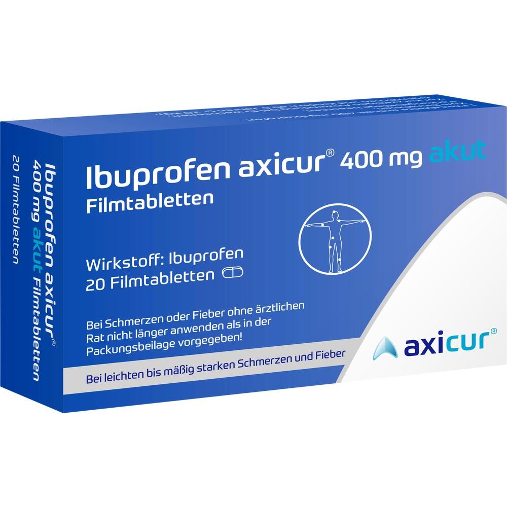 Ibuprofen axicur 400mg akut 20 St Filmtabletten