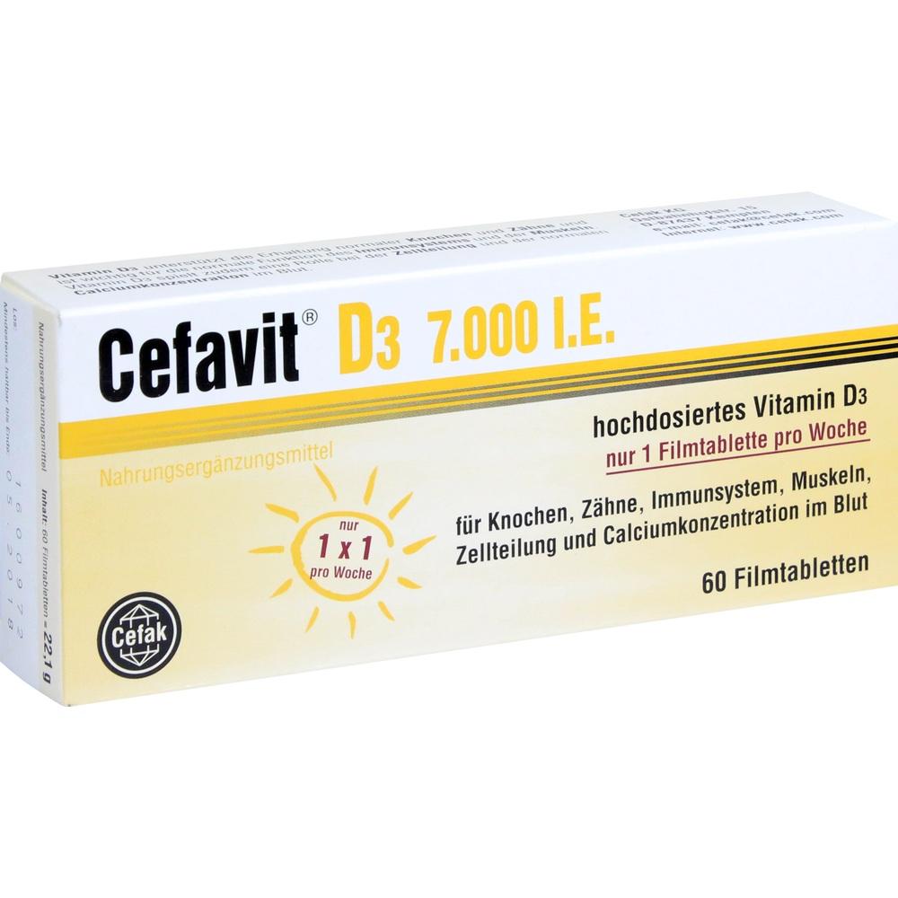 Cefavit D3 7.000 I.E. Filmtabletten 60 St Filmtabletten