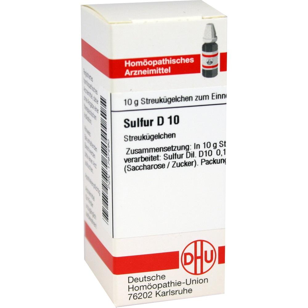 SULFUR D 10 Globuli 10 g Globuli