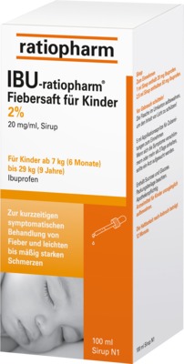 IBU-ratiopharm Fiebersaft für Kinder 20mg/ml 100 ml Saft