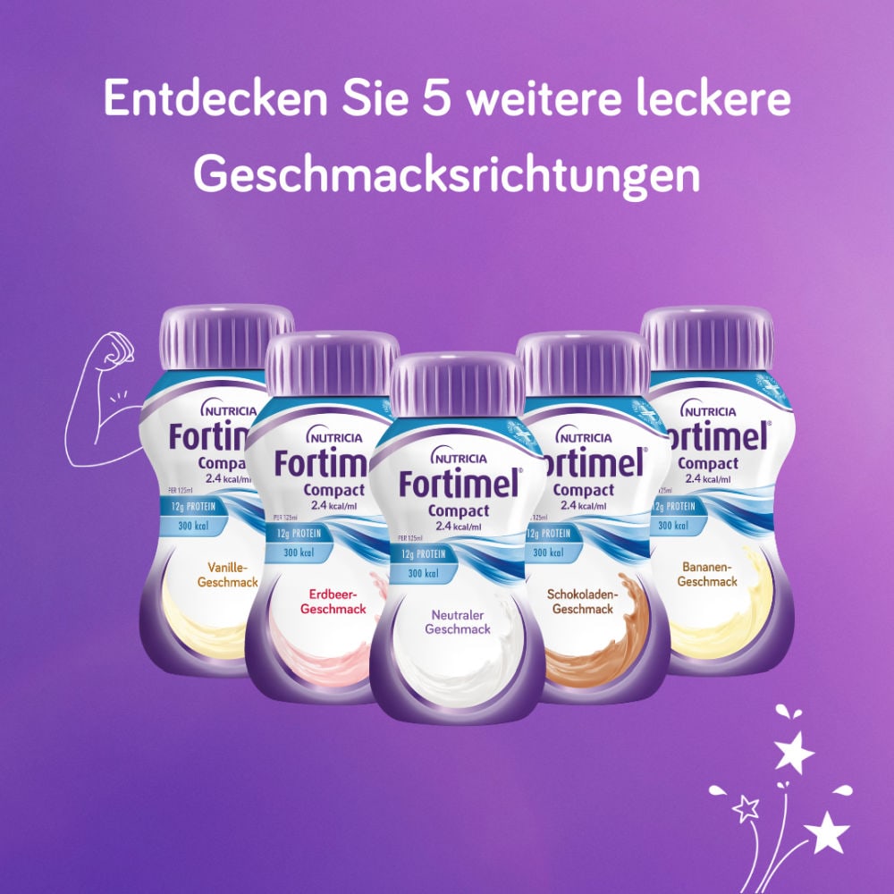 Fortimel Compact 2.4 Trinknahrung Cappuccino 4X125 ml Flüssigkeit
