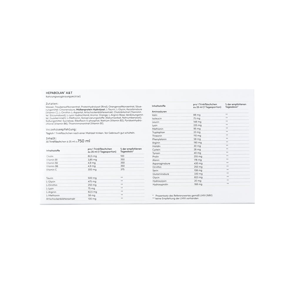 HEPABOLAN A&T  30X25 ml Trinkampullen